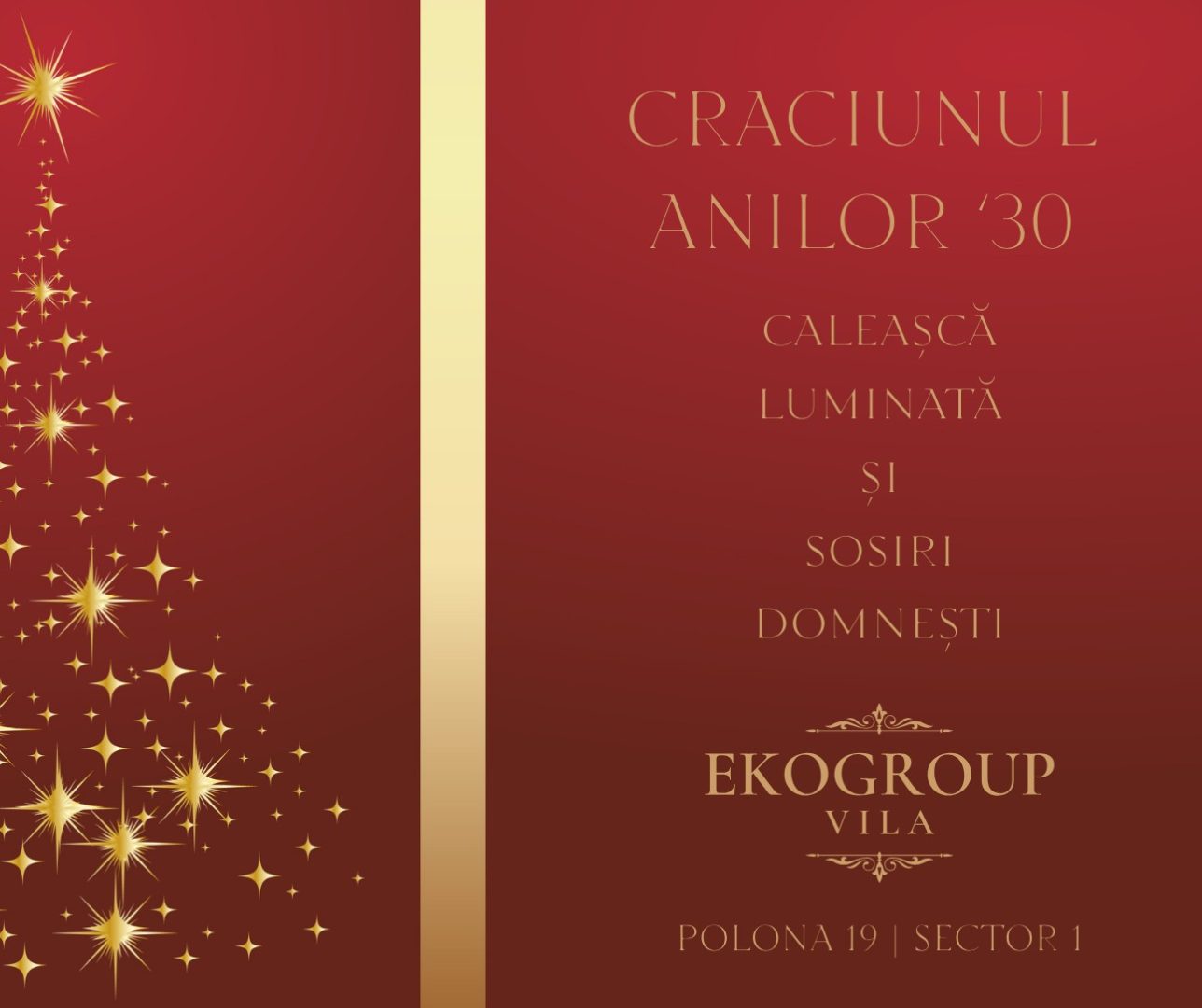 Eko Group Vila: O Călătorie în Eleganța Crăciunului Anilor ’30